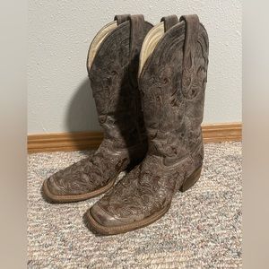 Corral women’s inlayed cowgirl boots (8.5m)